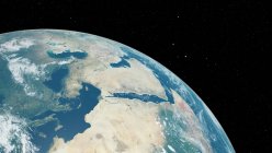 Ілюстрація поверхні планети Земля з космосу. — стокове фото