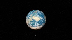 Ilustração do planeta Terra globo do espaço escuro
. — Fotografia de Stock