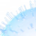 Illustration der blauen Zellmembran auf weißem Hintergrund. — Stockfoto
