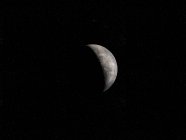 Illustrazione del pianeta grigio Mercurio su sfondo nero
. — Foto stock