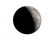 Ілюстрація сірої планети Меркурія на білому тлі . — стокове фото