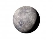 Ilustración del planeta Mercurio gris sobre fondo blanco
. - foto de stock