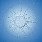 Иллюстрация прозрачных раковых клеток на синем фоне
. — стоковое фото