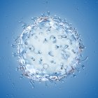 Illustration of transparent stem cell on blue background. — Stock Photo