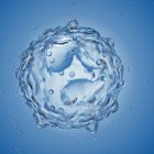Illustrazione digitale ingrandita della cellula eosinofila . — Foto stock