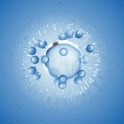 Magnified digital illustration of mast cell. — Stock Photo