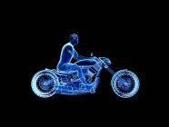 3d renderizado ilustração de masculino motociclista no fundo preto
. — Fotografia de Stock