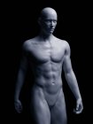 Illustrazione del corpo umano su sfondo nero . — Foto stock