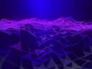 Illustration of purple abstract digital futuristic plexus plain. — Stock Photo