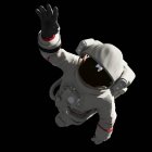 Illustration de l'astronaute en combinaison spatiale blanche dans l'espace . — Photo de stock