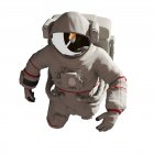 Illustration of astronaut in spacesuit on white background. — Stock Photo