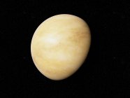 Illustration of Venus planet on black background. — Stock Photo