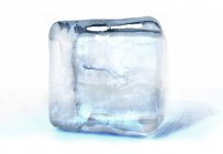 3d illustration of sperm cell frozen into ice cube. — Stock Photo