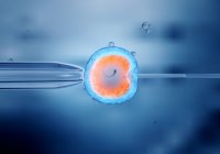Illustrazione concettuale 3d dell'inseminazione artificiale, fecondazione in vitro di ovociti umani . — Foto stock