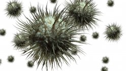 Partículas de vírus abstratas, ilustração digital . — Fotografia de Stock