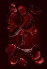 Ilustração 3d dos eritrócitos dos glóbulos vermelhos . — Fotografia de Stock