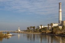 Reading power station at mouth of Yarkon river in north-west Tel Aviv, Israel. — Stock Photo