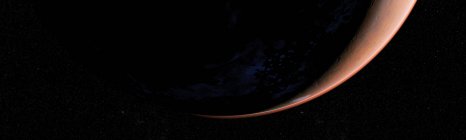 Superficie del pianeta rosso di Marte, illustrazione al computer . — Foto stock