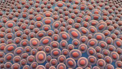 Опухолевые клетки тканей, цифровая иллюстрация . — стоковое фото