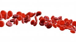 Rote Blutkörperchen, digitale Illustration. — Stockfoto
