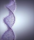 Абстрактная цифровая иллюстрация молекулы ДНК с генетическим повреждением . — стоковое фото