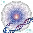 Targeted gene therapy, abstract conceptual illustration. — Stock Photo