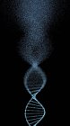 Пошкоджена молекула ДНК, концептуальна ілюстрація генетичного розладу . — стокове фото