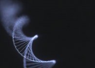 Ruining DNA molecule, genetic disorder conceptual illustration. — Stock Photo