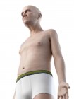 Illustration numérique du haut du corps de l'homme âgé . — Photo de stock