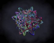 Абстрактне формування білка, цифрова ілюстрація . — стокове фото