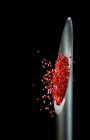 Гіпотермічна голка і кров, комп'ютерна ілюстрація — стокове фото