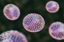 Вирусы гриппа, компьютерная иллюстрация — стоковое фото