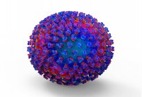 Grippeviren, Computerillustration — Stockfoto