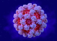 Norovirus, ilustração. Norovirus é um gênero de vírus RNA que causa muitos casos de distúrbios estomacais. A doença é caracterizada por náuseas, vómitos, diarreia e dor abdominal. — Fotografia de Stock