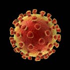 Particella di coronavirus, illustrazione per computer — Foto stock