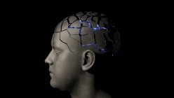 Нейрони мозку, концептуальна ілюстрація — стокове фото