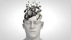 Dementia, conceptual computer illustration — Stock Photo