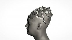 Demencia, ilustración conceptual por ordenador - foto de stock