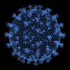 Particule de coronavirus, illustration informatique — Photo de stock
