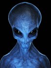 Azul Alien, ilustração do computador — Fotografia de Stock