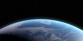 Земля из космоса, компьютерная иллюстрация — стоковое фото