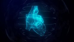Heart scan, conceptual illustration — Stock Photo