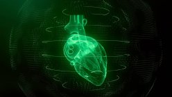 Scansione cardiaca, illustrazione concettuale — Foto stock