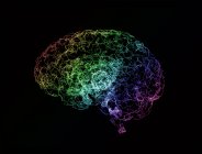 Neuronales Netzwerk, Computerillustration — Stockfoto