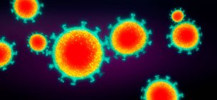 Partículas de vírus, ilustração 3d — Fotografia de Stock