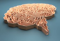 Menschliches Gehirn, konzeptionelle Illustration — Stockfoto