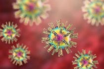 Virus Herpes simplex, illustration informatique — Photo de stock