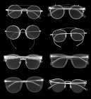 Gafas de sol, rayos X, escáner radiológico - foto de stock