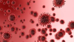 3D иллюстрация коронавирусов. — стоковое фото