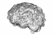 Rede neural cerebral, ilustração computacional. — Fotografia de Stock
